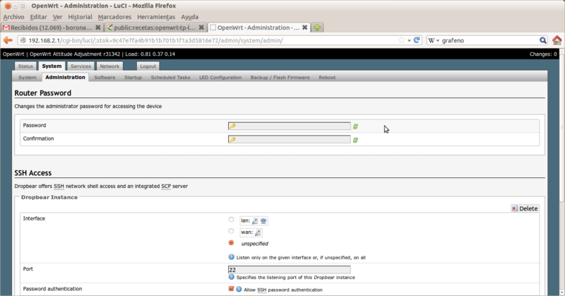 Cambiar la contraseña de la cuenta root del router.